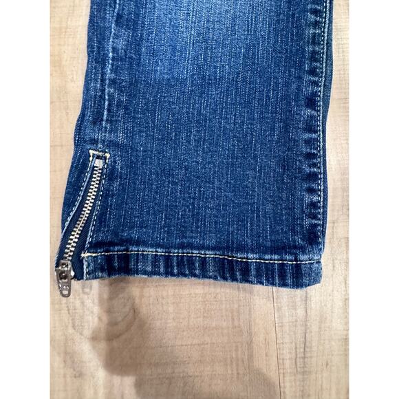 Levi Strauss & Co. 535 Denim Legging Jeans Zipper Hem Medium Wash Womens Size 7M - Picture 13 of 14